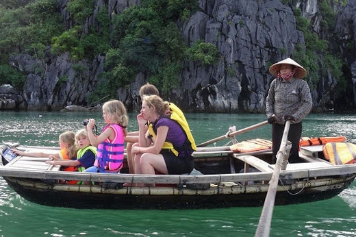 Halong bay cruise with kids Halong bay cruise with kids