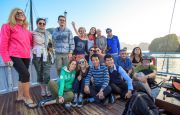 Happy travelers