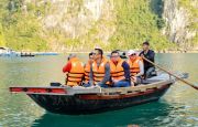Bamboo boat trip