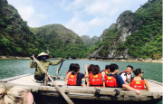 Bamboo boat trip