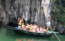 Bamboo boat trip