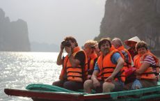 Bamboo boat trip