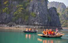 Bamboo boat trip