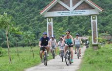 Biking in Cat Ba island