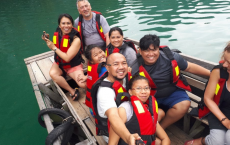 Bamboo boat trip