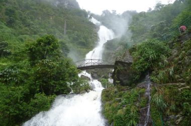 Silver waterfall