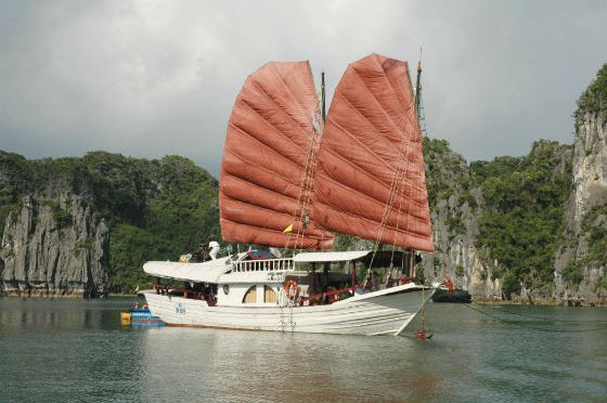 Prince Junk 2 cabins(4 guests private charter and stay at 2 cabins)