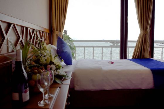 Double private balcony