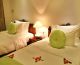 Twin bed hotel room
